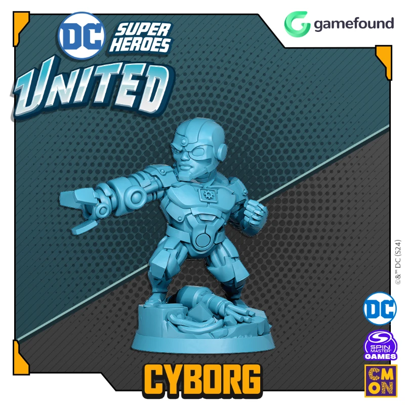 CMON Reveals DC Super Heroes United Box Art: Cyborg Joins Core Roster