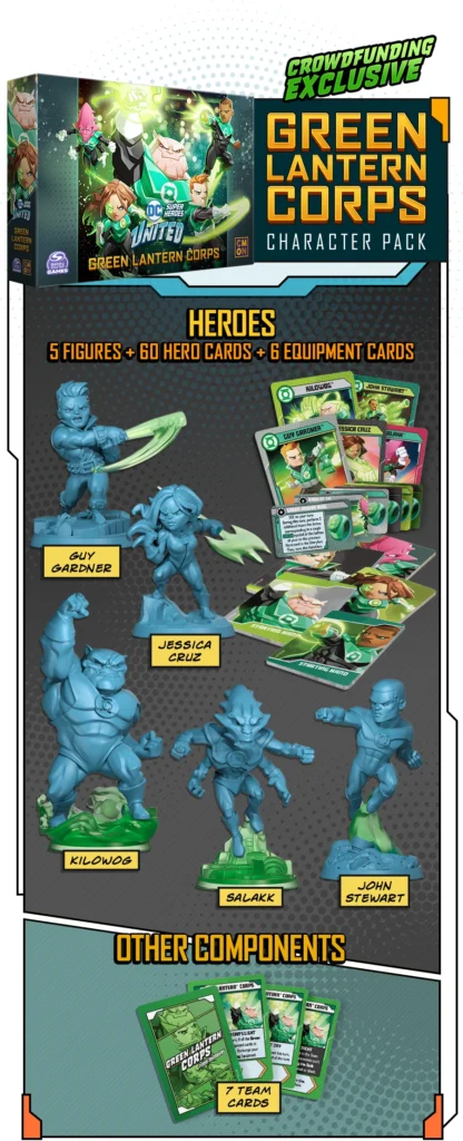 Green Lantern Corps Expansion for DC Super Heroes United: John Stewart, Jessica Cruz, and More