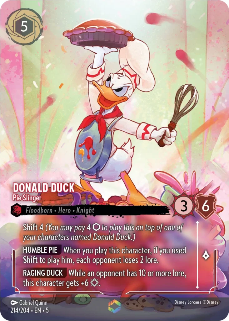 Disney Lorcana's 'Shimmering Skies' Expansion Unveils Enchanted Donald Duck Card"