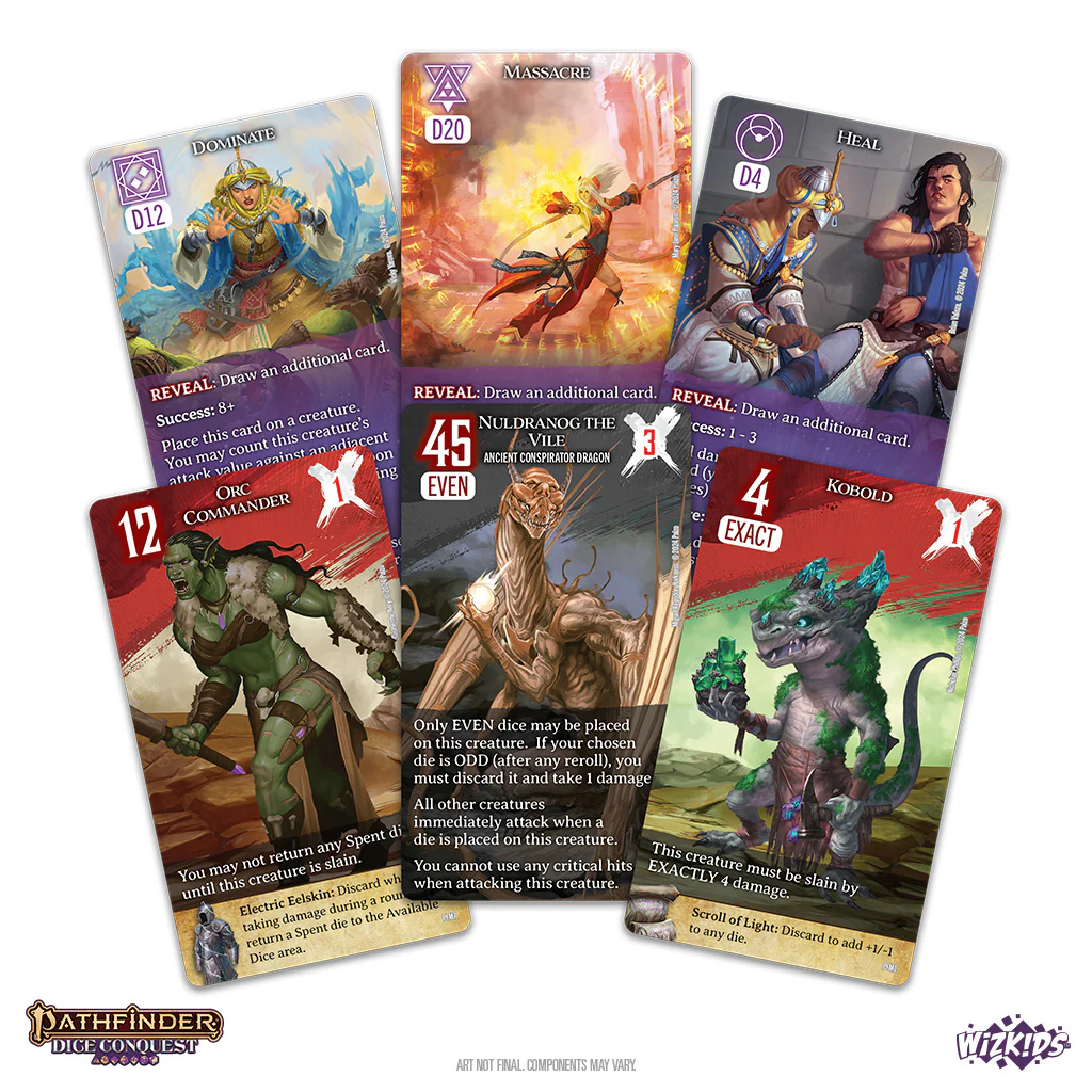 WizKids Opens Pre-Orders for Pathfinder Dice Conquest